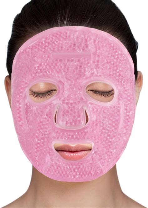 Amazon.com : LotFancy Face Ice Pack, Reusable Ice Face Mask, Gel Bead ...