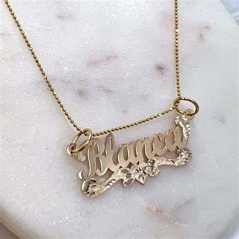 Gold Nameplate Necklace