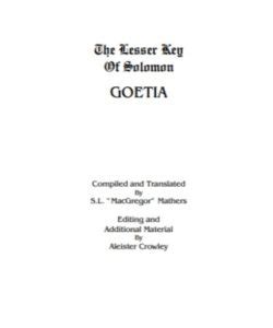 🔑 Lesser Key Of Solomon PDF - Full-Text Book (FREE DOWNLOAD)