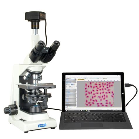 Buy OMAX 40X-2000X USB3 18MP Plan Phase Contrast Turret Trinocular Lab ...