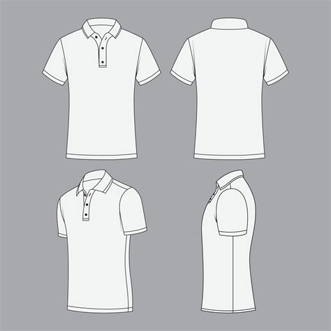 White Polo T-Shirt Design Template | Polo t shirt design, Polo shirt ...
