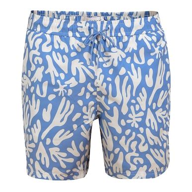 Buy Farah Men Blue Reef-Print Swim Shorts for Men Online | Trendin
