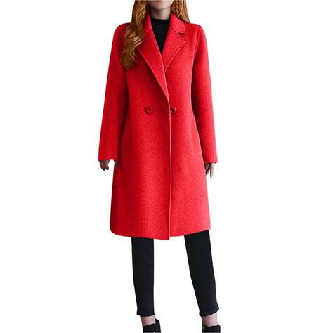 Customer reviews for RYRJJ Women's Elegant Winter Wool Dress Coat ...