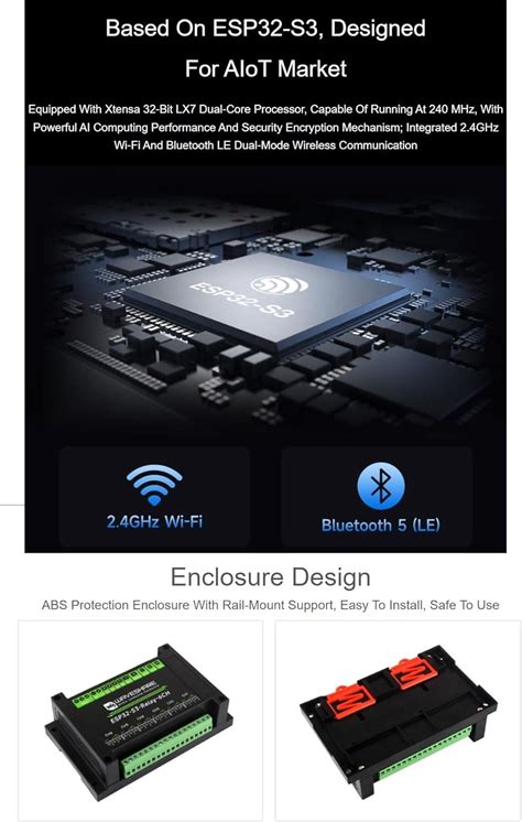 TUOPUONE Industrial 6-Channel ESP32-S3 WI-FI Relay Module, India | Ubuy