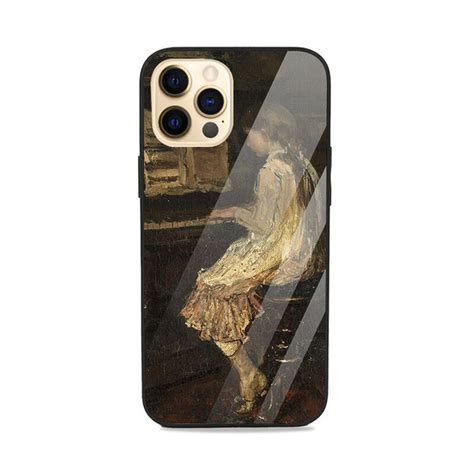 Girl At The Piano , Jacob Maris 1879 Glass Case