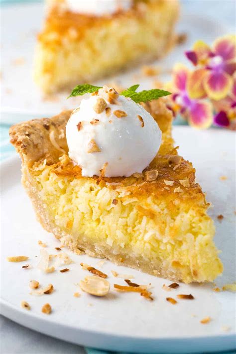 Coconut Custard Pie Recipe | Jessica Gavin
