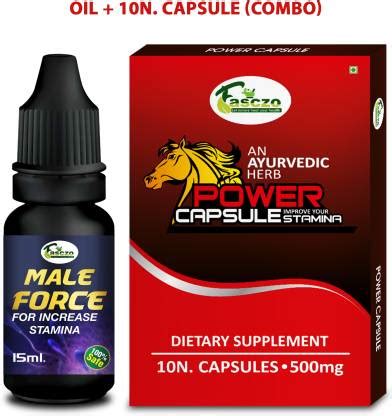 Fasczo Power Supplement Ling Capsule Sex Capsule S-E-X Power Oil For ...
