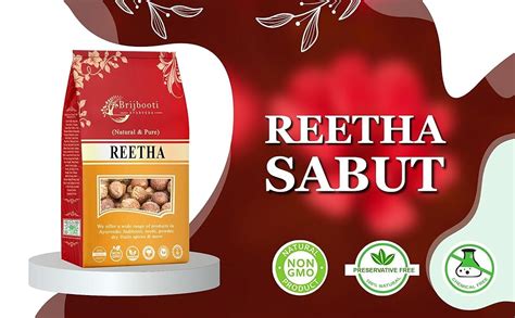 BIRJU MAHAVIR Organic Sabut Reetha/Soap Nuts, 500 gram, Natural (BMKB ...