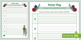 Anzac Day Mapping Worksheet (teacher made) - Twinkl