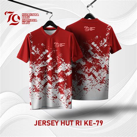 Jual Baju Jersey HUT RI Ke-79 Printing Sublime Custom 2 Free Nama ...
