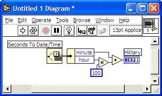 Convert Time String into Number LabVIEW 的图像结果
