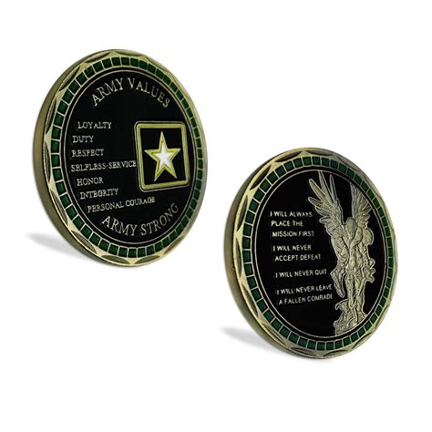 Buy Glamtune U.S. Army Core Values Challenge Coin Soldier Creed ...