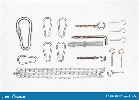 Different types of hooks stock photo. Image of factory - 74276596