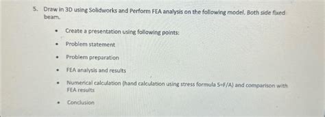 Beam Fea Tutorial SolidWorks 的图像结果