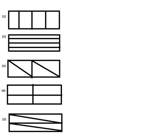 In how many different ways can you cut a rectangle into four equal ...