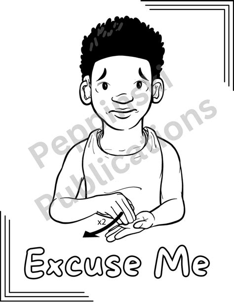 Image result for ASL Sign Language Coloring Pages