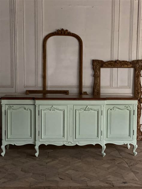 Credenza of Louis XV style with rococo motifs – Parrot & Lily Pvt Ltd