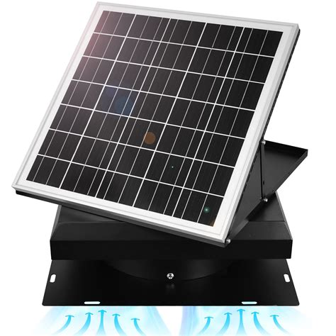 Dc House32 Watt Solar Attic Fan Solar Powered Roof Exhaust | Desertcart ...