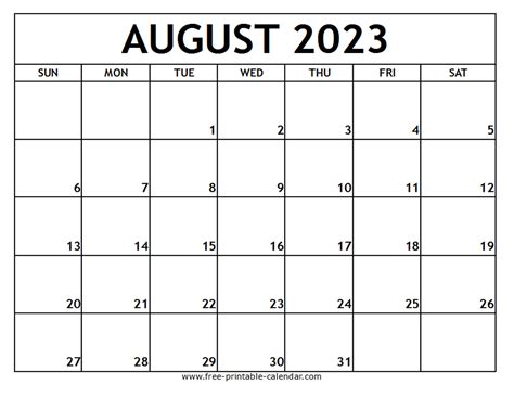 Fillable August 2024 Calendar Printable