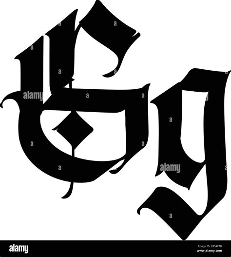 Calligraphy Letter G