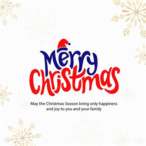 Premium Vector | Merry christmas social media post design