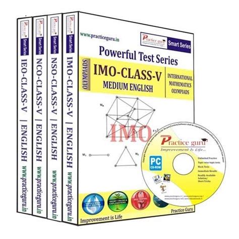 Practice Guru Class 5 - Combo Pack (IMO/NSO/IEO/NCO) Test Series (CD ...