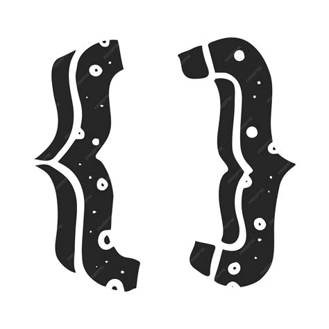 Premium Vector | Hand drawn icon mathematics symbol braces