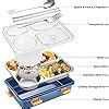 TEC TAVAKKAL 4 Compartment Leak Proof BPA Free Stainless Steel Lunch ...