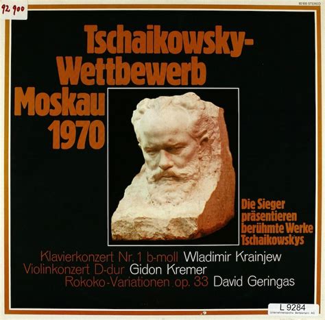 Tschaikowsky-Wettbewerb Moskau 1970 – Bertelsmann Vinyl Collection