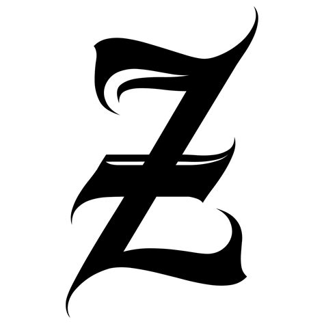Fancy Calligraphy Alphabet Letter Z in 2024 | Free printable alphabet letters, Old english ...