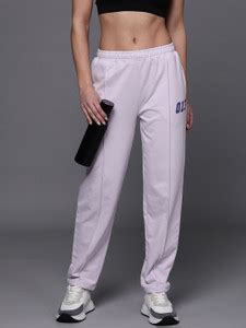 HRX by Hrithik Roshan Solid Women Purple Track Pants - Buy HRX by ...