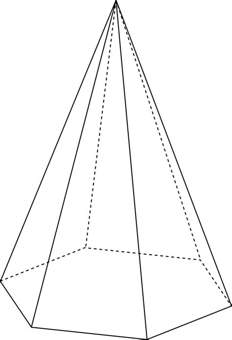 Image result for Development Drawing of a Hexagonal Pyramid