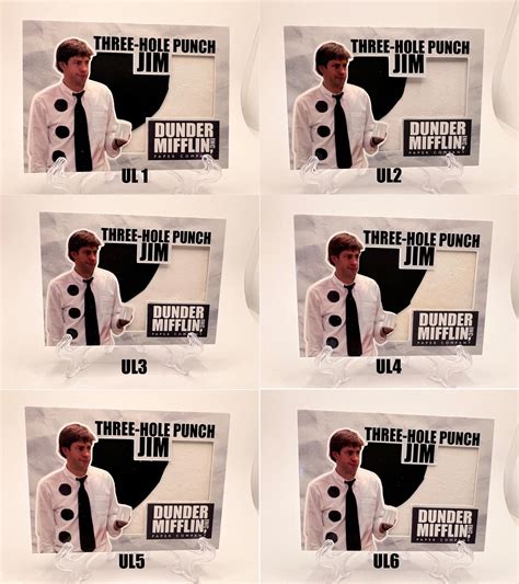 Jim Halpert the Office Dunder Mifflin Custom Patch Card Art Three Hole ...