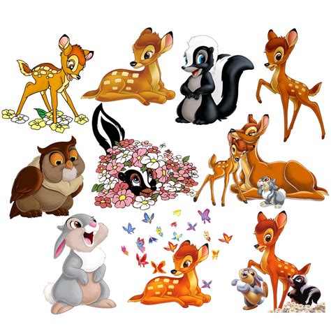 Bambi Png Bundle, Bambi Clipart Set, Bambi Deer Png, Thumper Rabbit Clipart, Instant Download - Etsy