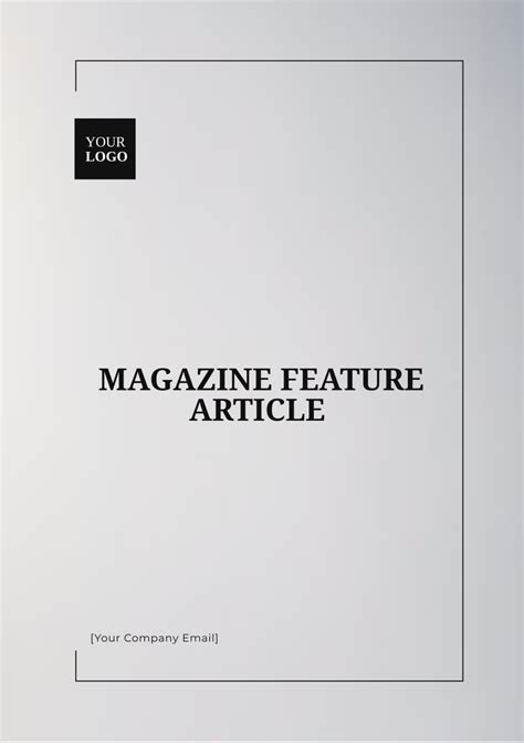 Image result for Magazine Feature Article