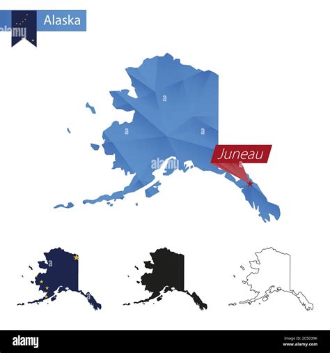 Alaska triangle map Cut Out Stock Images & Pictures - Alamy