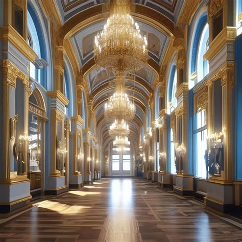 "Hermitage, art gallery, realistic, superrealism, aesthetically ...