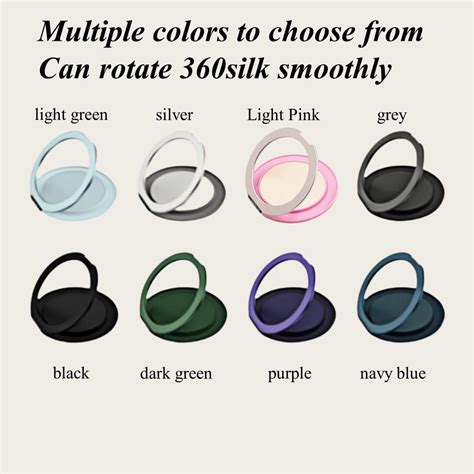 Soporte de anillo para teléfono móvil con succión magnética y rotación ...