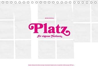 Amazon.in: Buy Platz Fã R Eigene Notizen Tischkalende Book Online at ...