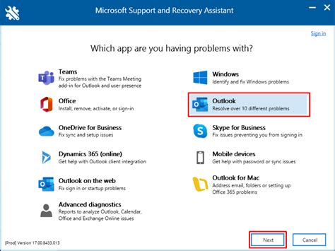 How to resolve the Password prompt issue of MS Outlook app - Diadem ...