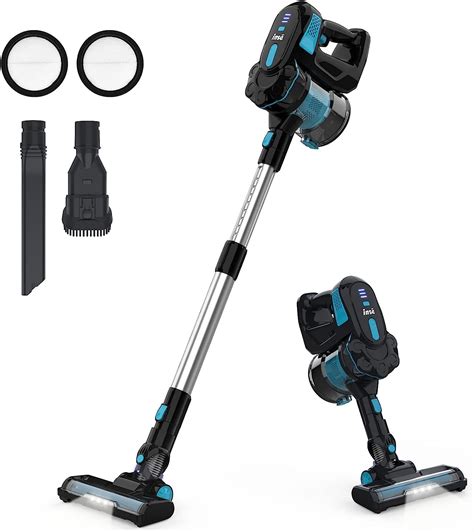 INSE Cordless Vacuum Cleaner, Powerful Stick Vacuum 6-in-1 Up to 45min ...