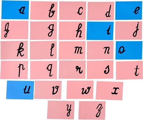 Skillofun Sand Paper Alphabets (Lower Abc - Cursive), Multicolor ...