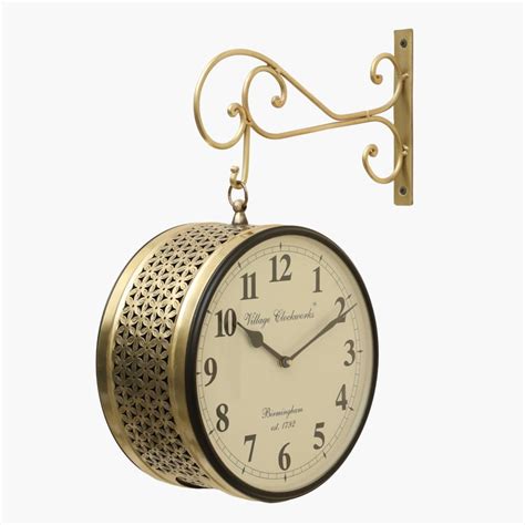 Buy VEDAS Mystical India Metal Double-Sided Wall Clock - 30cm from ...