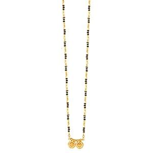 Buy MEENAZ 2 Vati Wati Mangalsutra For Women Girls Temple South Indian ...