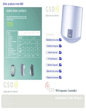 Fillable Online GSD Wi-Corporate Central Controller - Global Security ...