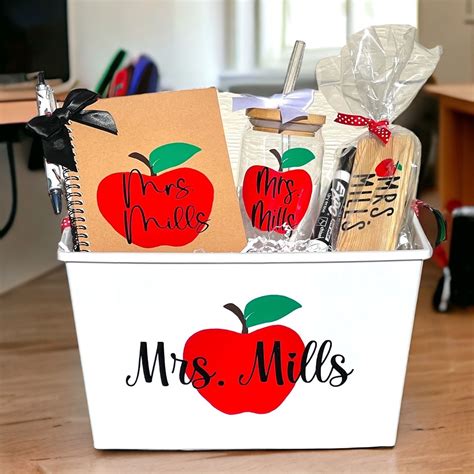 Personalized Teacher Gift Basket, Gift for Teacher, Teacher ...
