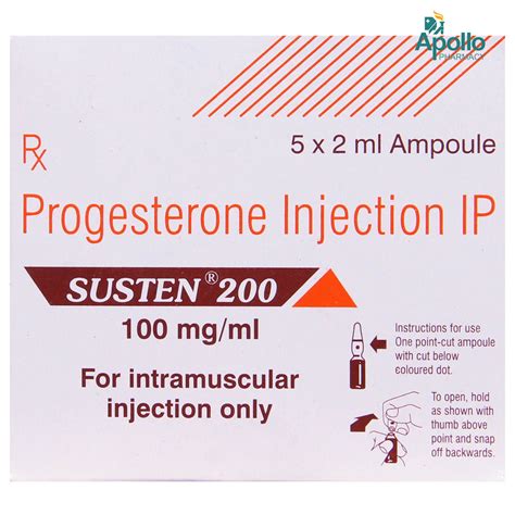 Susten 200 Injection 2 ml Price, Uses, Side Effects, Composition ...