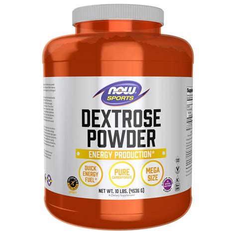 NOW Sports Dextrose Powder - Informed Sport Certified -- 10 lbs - Vitacost
