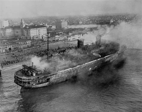 SS Morro Castle Burnt and Shipwrecked Off the Coast of New Jersey, 1934 ...