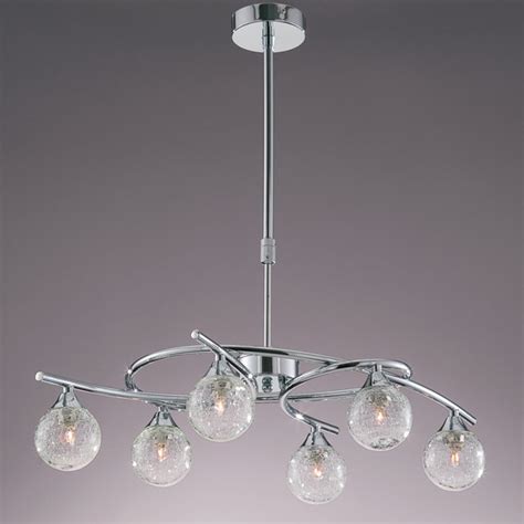 Lotto 6 Pendant Light Chrome - CristalRecord LED Lighting